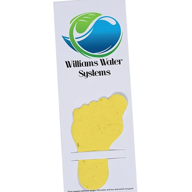 Plant-A-Shape Flower Seed Bookmark - Footprint