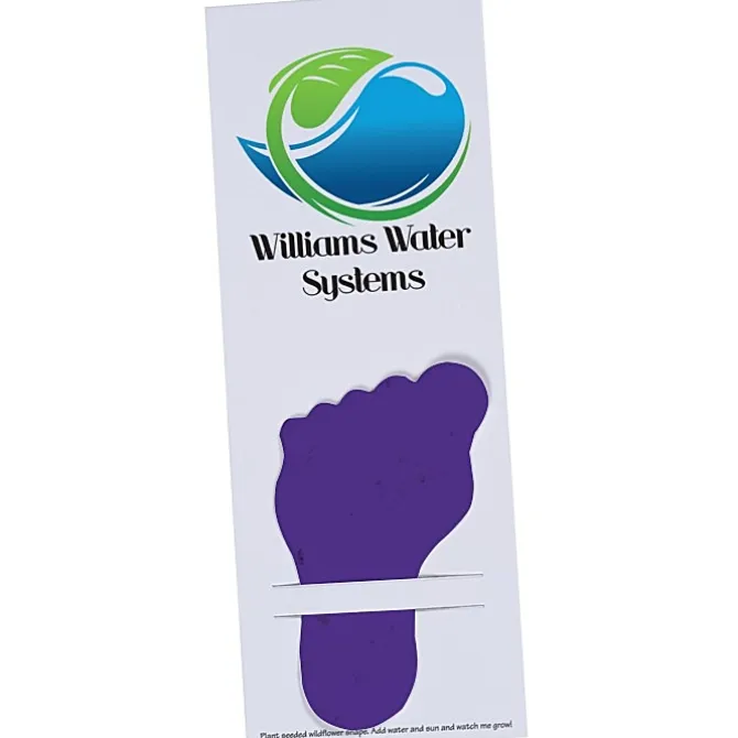 Plant-A-Shape Flower Seed Bookmark - Footprint