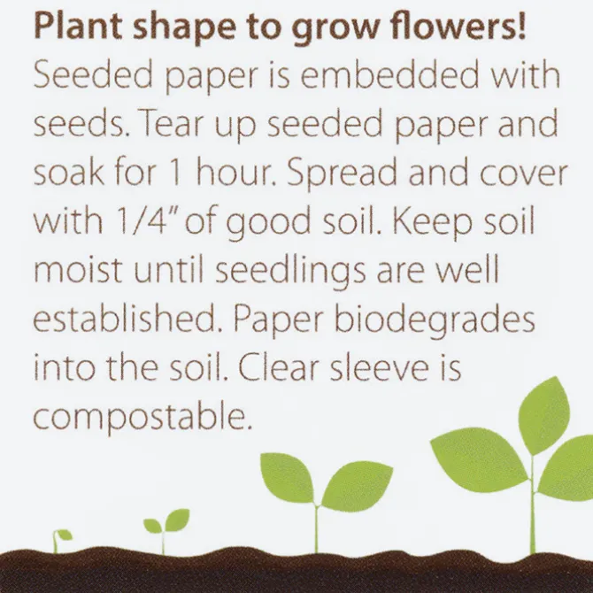 Plant-A-Shape Flower Seed Packet - Clover