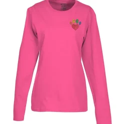 Port Classic 5.4-oz Long Sleeve T-Shirt - Ladies' - Colors - Embroidered