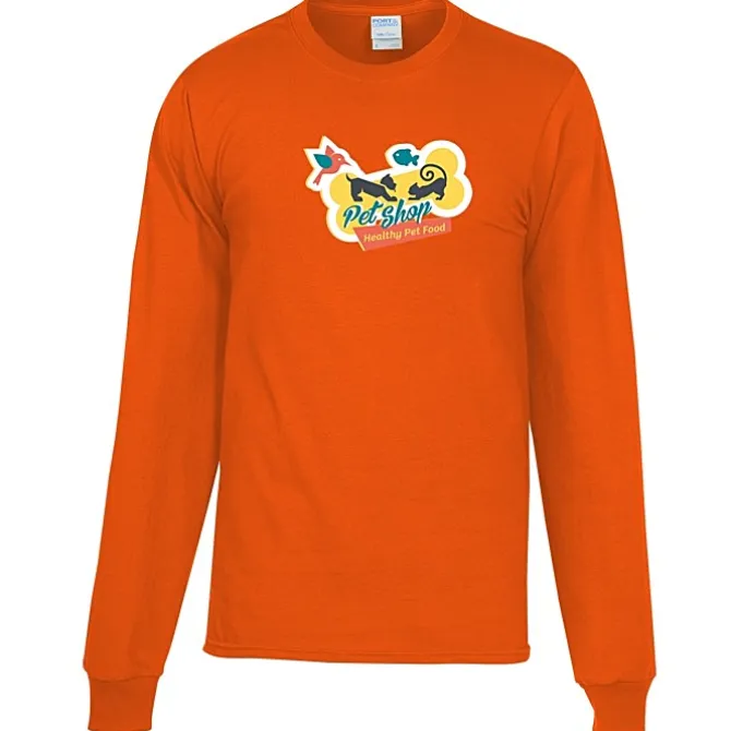 Port Classic 5.4-oz Long Sleeve T-Shirt - Men's - Colors - Full Color