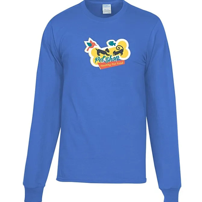 Port Classic 5.4-oz Long Sleeve T-Shirt - Men's - Colors - Full Color