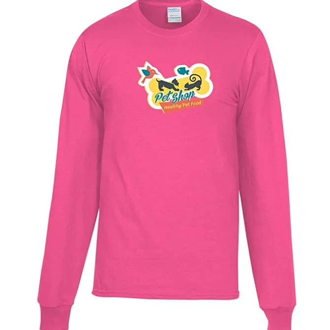 Port Classic 5.4-oz Long Sleeve T-Shirt - Men's - Colors - Full Color