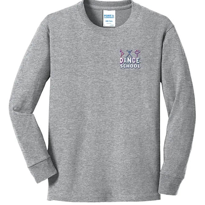 Port Classic 5.4-oz Long Sleeve T-Shirt - Youth - Embroidered