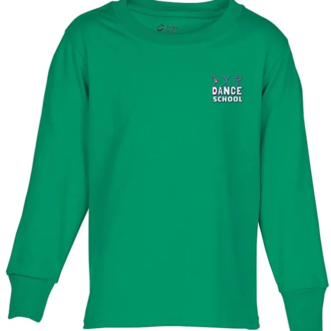Port Classic 5.4-oz Long Sleeve T-Shirt - Youth - Embroidered
