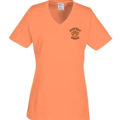 Port Classic 5.4-oz V-Neck T-Shirt - Ladies' - Colors - Embroidered