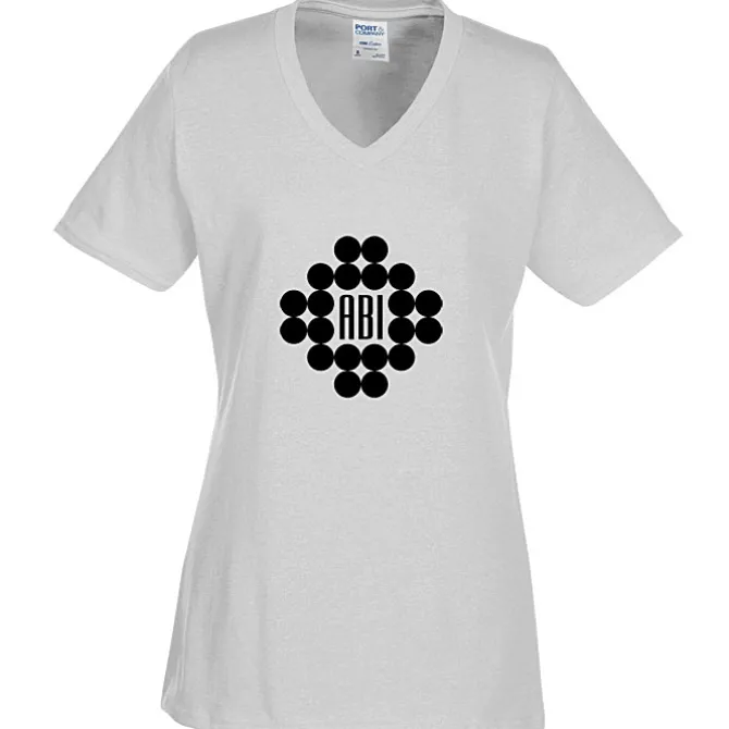 Port Classic 5.4-oz V-Neck T-Shirt - Ladies' - Screen