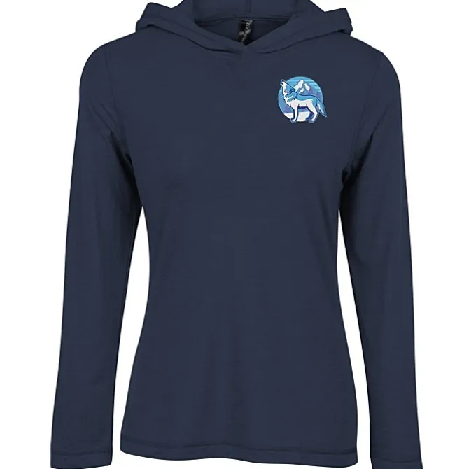 Primease Tri-Blend Hooded Tee - Ladies' - Embroidered