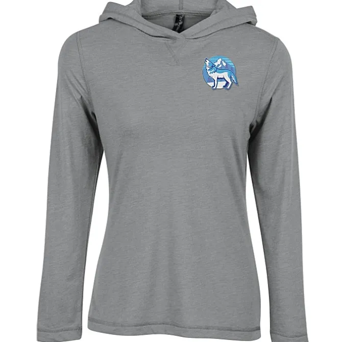 Primease Tri-Blend Hooded Tee - Ladies' - Embroidered