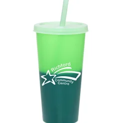 Rave Mood Tumbler with Lid and Straw - 26 oz