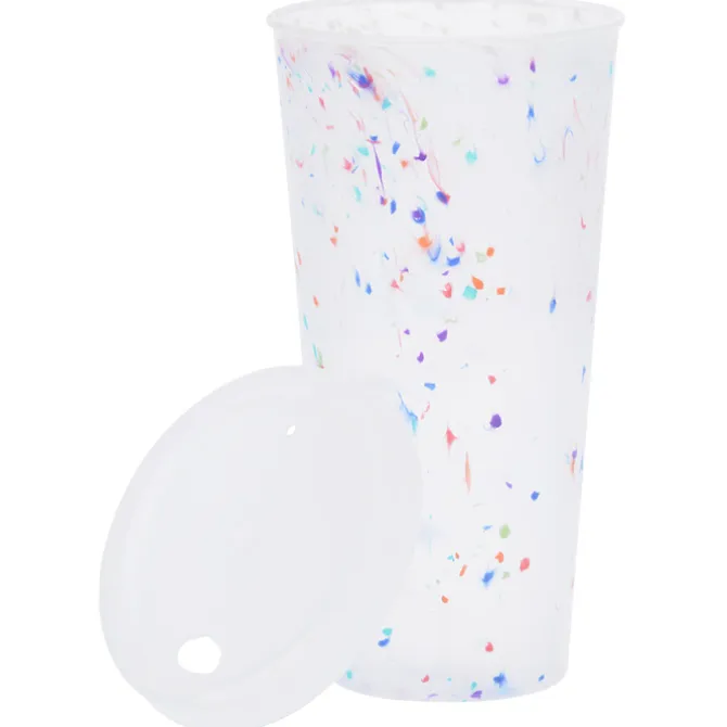 Rave Rainbow Confetti Mood Tumbler with Lid - 26 oz