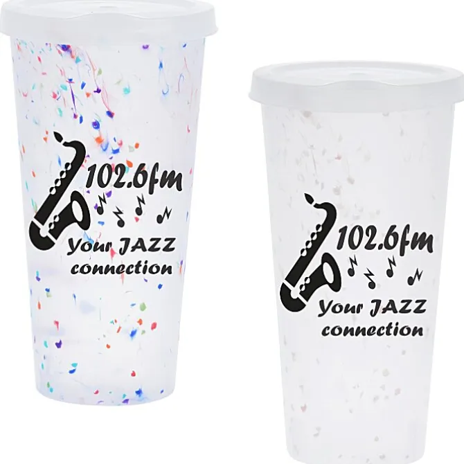 Rave Rainbow Confetti Mood Tumbler with Lid - 26 oz
