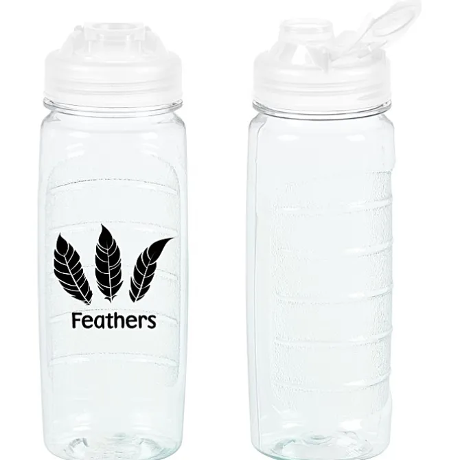 Refresh Clutch Water Bottle with Flip Lid - 20 oz - Clear - 24 hr