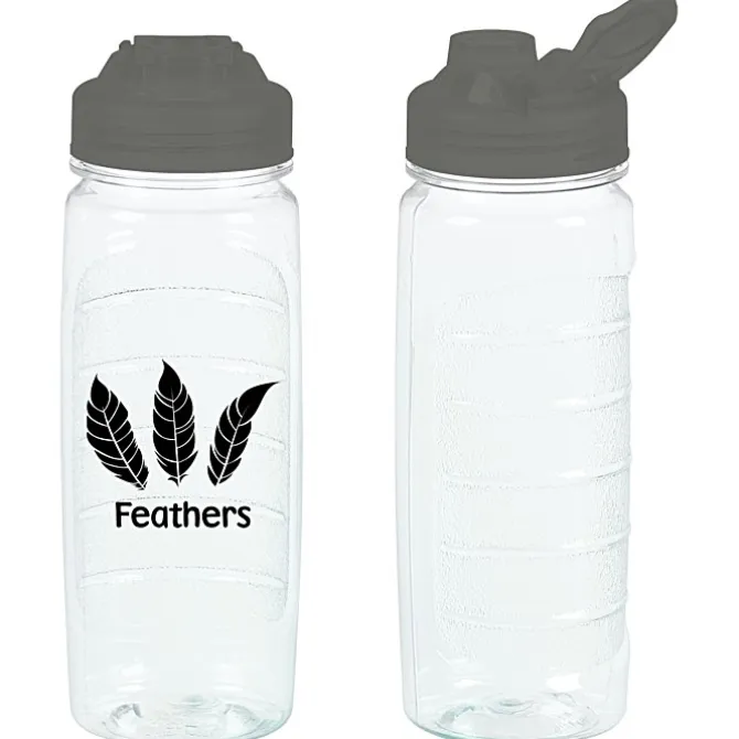 Refresh Clutch Water Bottle with Flip Lid - 20 oz - Clear - 24 hr