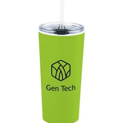 Roadmaster Tumbler with Flip Lid and Straw - 18 oz - White Interior