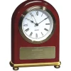 Rosewood & Brass Arch Clock