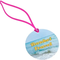 Round POLYspectrum Bag Tag - Translucent