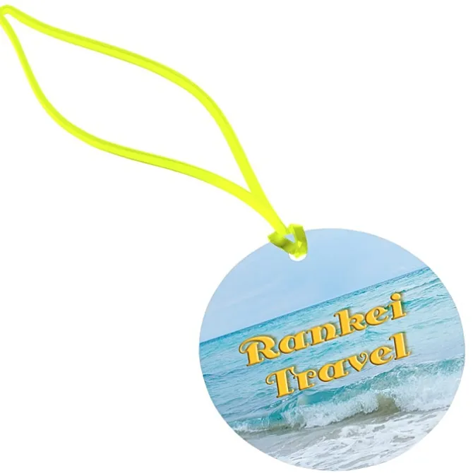 Round POLYspectrum Bag Tag - Translucent