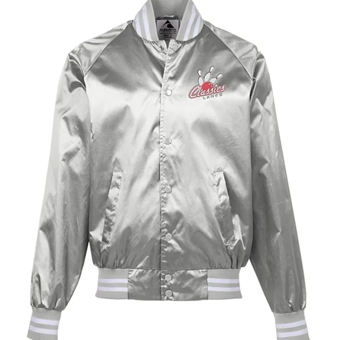 Satin Baseball Jacket