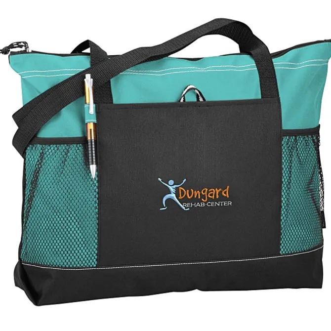 Select Zippered Tote - Embroidered