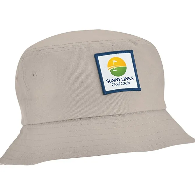 Short Brimmed Bucket Hat - Full Color Patch
