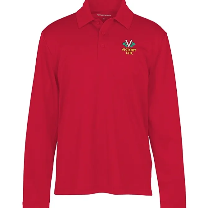 Silk Touch Performance LS Sport Polo - Men's