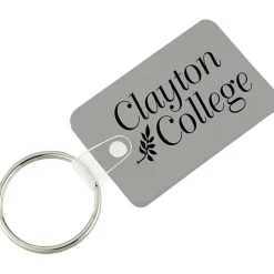 Small Rectangle with Round Corners Soft Keychain - Opaque