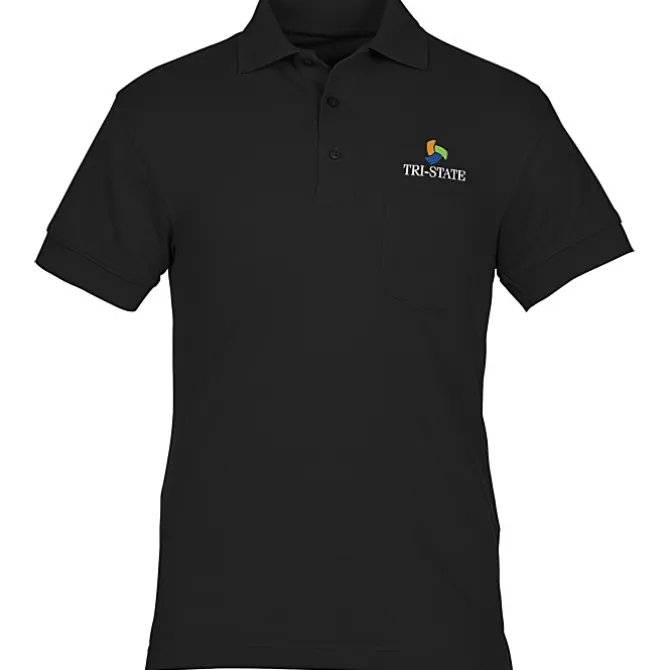 Smooth Touch Blended Pocket Pique Polo - Men's