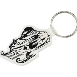 Snowmobile Soft Keychain - Opaque