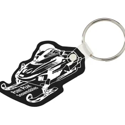 Snowmobile Soft Keychain - Opaque