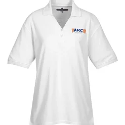 Soft Touch Pique Y-Placket Sport Shirt - Ladies' - Embroidered