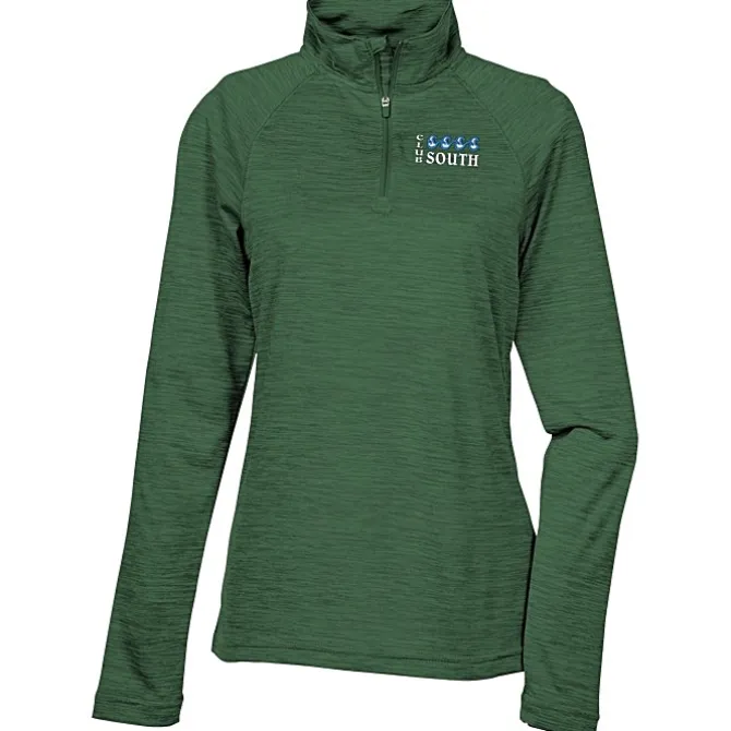 Space-Dyed 1/4-Zip Performance Pullover - Ladies' - Embroidered