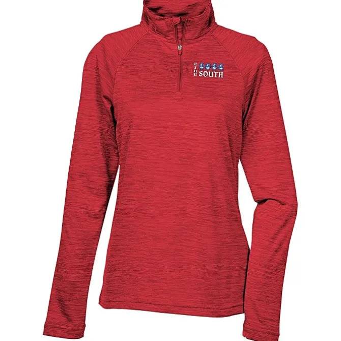 Space-Dyed 1/4-Zip Performance Pullover - Ladies' - Embroidered