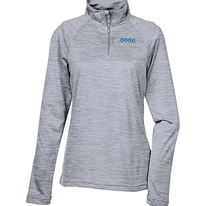 Space-Dyed 1/4-Zip Performance Pullover - Ladies' - Embroidered