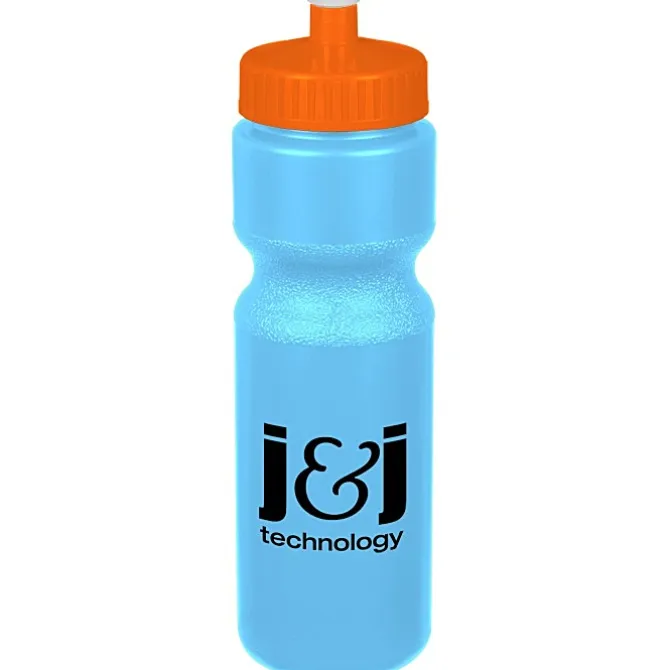 Sport Bottle with Push Pull Lid - 28 oz - Colors