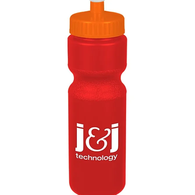 Sport Bottle with Push Pull Lid - 28 oz - Colors