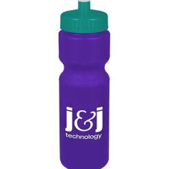 Sport Bottle with Push Pull Lid - 28 oz - Colors