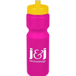 Sport Bottle with Push Pull Lid - 28 oz - Colors