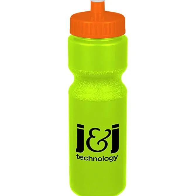 Sport Bottle with Push Pull Lid - 28 oz - Colors
