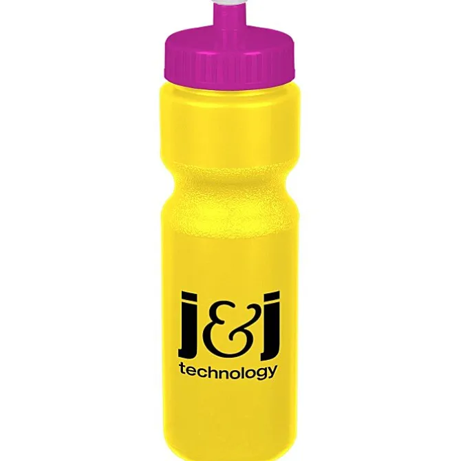 Sport Bottle with Push Pull Lid - 28 oz - Colors