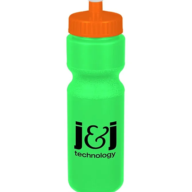 Sport Bottle with Push Pull Lid - 28 oz - Colors