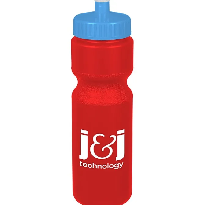 Sport Bottle with Push Pull Lid - 28 oz - Colors