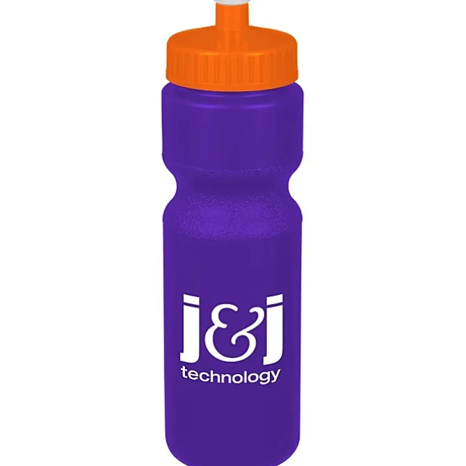 Sport Bottle with Push Pull Lid - 28 oz - Colors