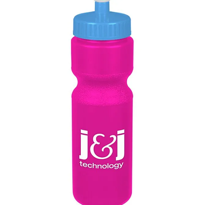 Sport Bottle with Push Pull Lid - 28 oz - Colors