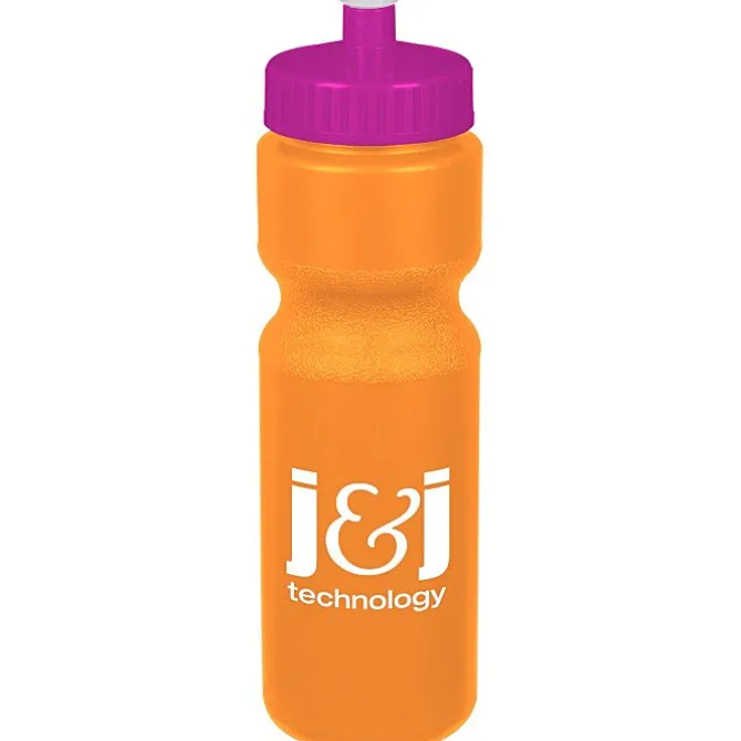 Sport Bottle with Push Pull Lid - 28 oz - Colors