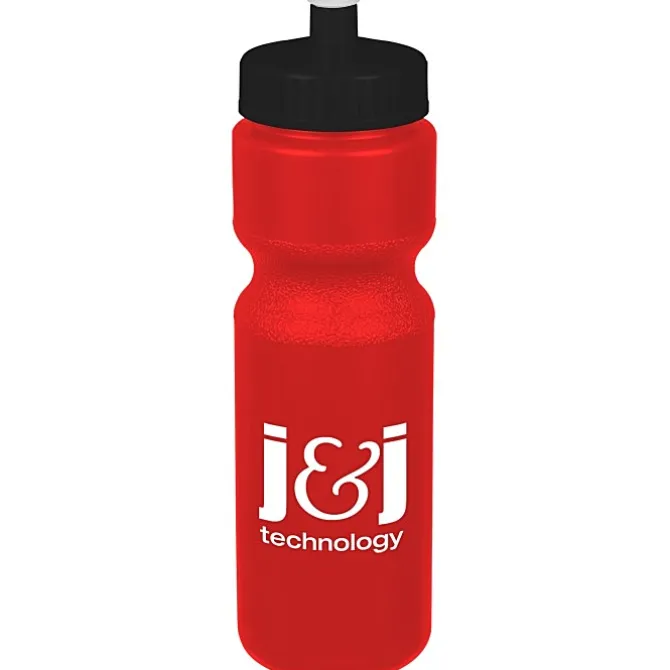Sport Bottle with Push Pull Lid - 28 oz - Colors