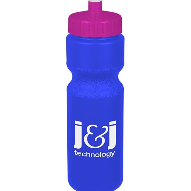 Sport Bottle with Push Pull Lid - 28 oz - Colors