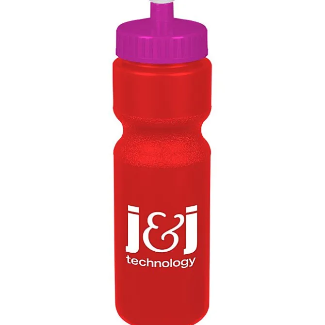 Sport Bottle with Push Pull Lid - 28 oz - Colors