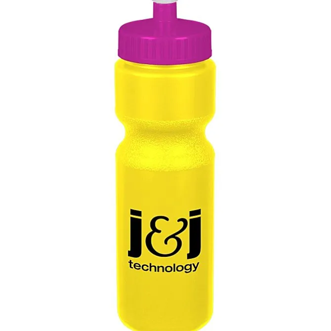 Sport Bottle with Push Pull Lid - 28 oz - Colors