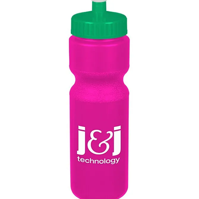 Sport Bottle with Push Pull Lid - 28 oz - Colors
